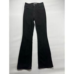 Levi's 725 Women's High Rise Bootcut Black Denim Jeans - Size 25x28.5 *READ*